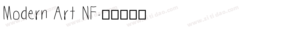Modern Art NF字体转换